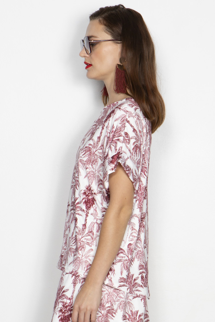 Marivie Daily Kurzarm Oberteil Jungle White - SALE Marivie Daily Kurzarm Oberteil Jungle White - SALE