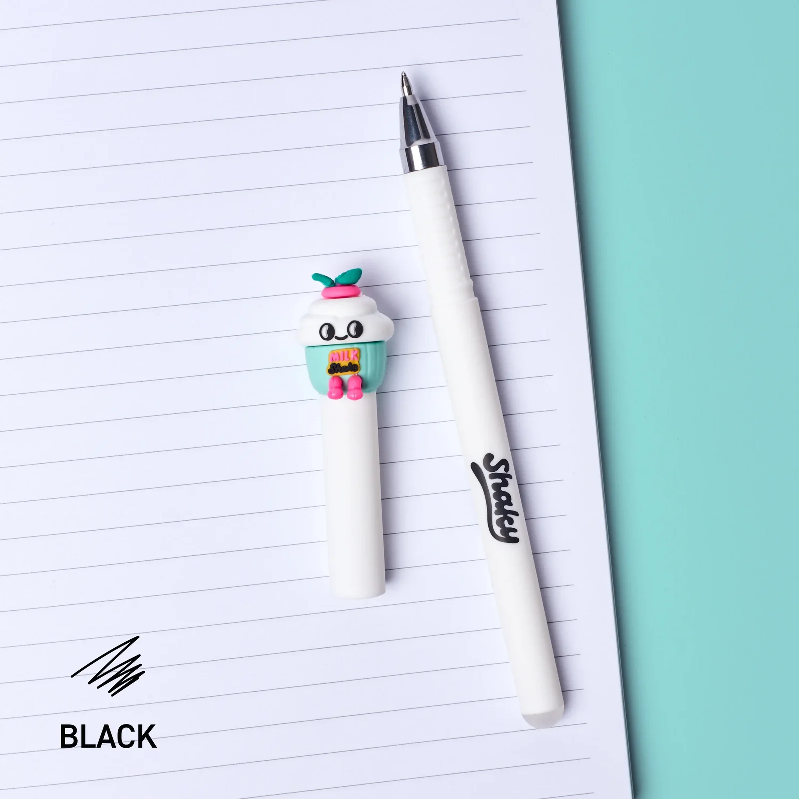 OMY Pen Buddies Shaky & Betty – Radierbare Gelstifte im Milkshake- und Erdbeer-Design