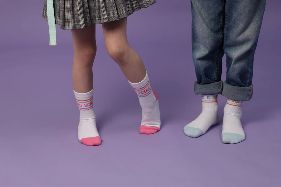 My Day My Dream Schulkind Socken in Pink & Orange