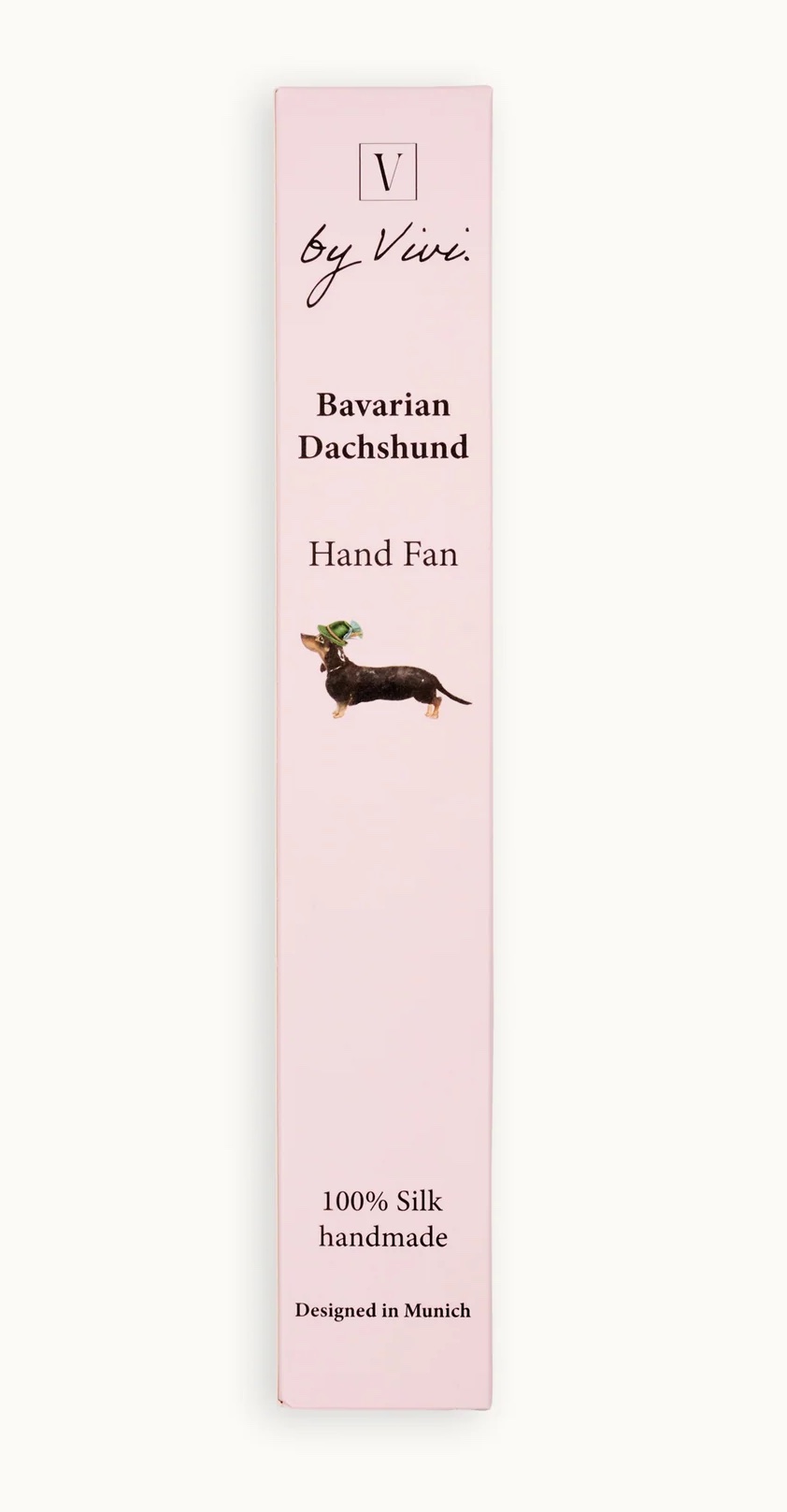 by Vivi Fächer handgefertigt aus Seide - Bayerischer Dackel by Vivi Fächer handgefertigt aus Seide - Bayerischer Dackel