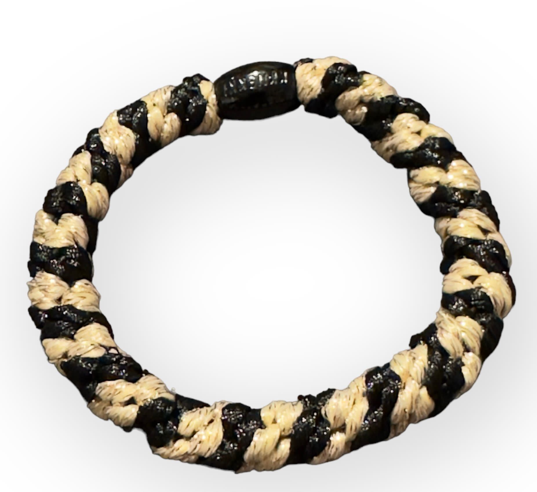 Kknekki Haargummi/Armband - Schwarz & Gold - 1 Stück