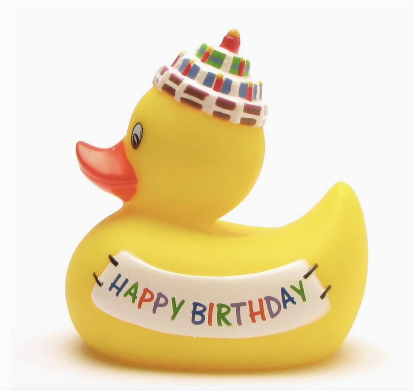Lanco Happy Birthday Duck - Naturkautschuk Badeente - Happy Birthday Lanco Happy Birthday Duck - Naturkautschuk Badeente - Happy Birthday