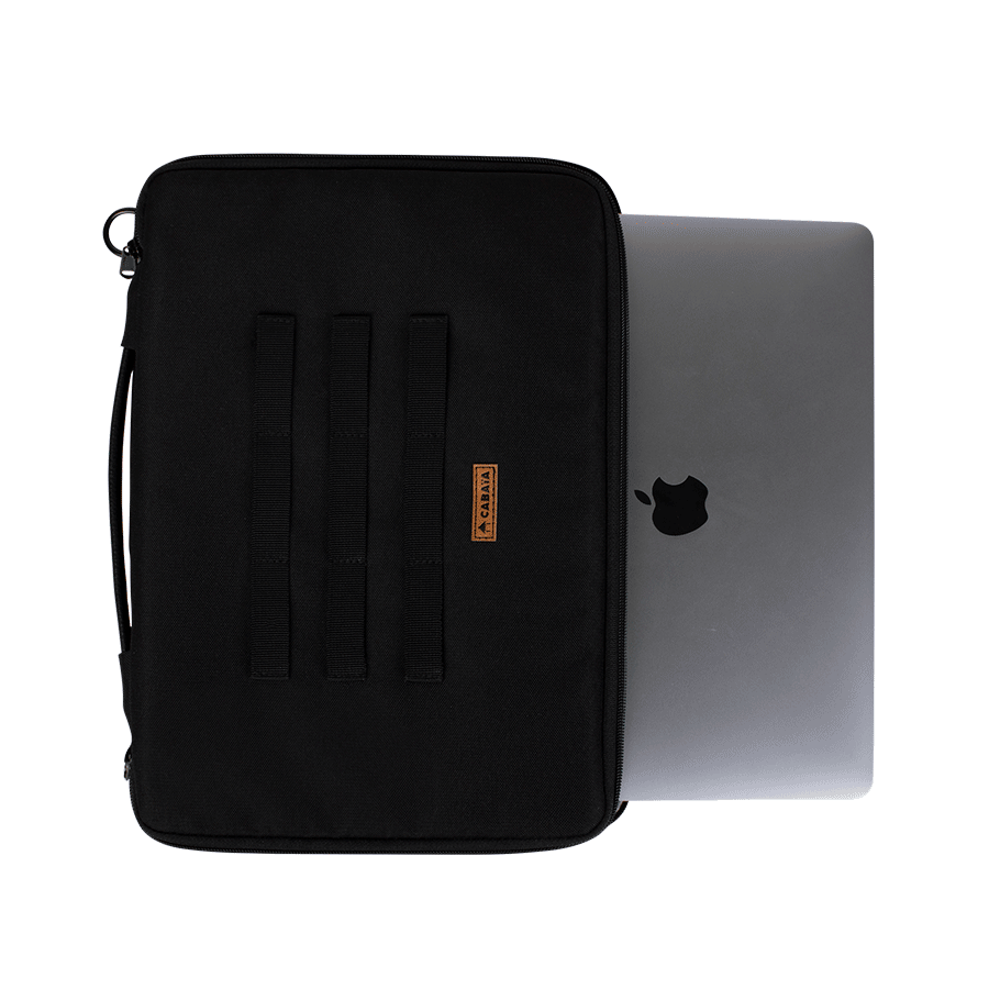 Cabaia Laptoptasche Laptophülle 15-Zoll - FINANCIAL DISTRICT in schwarz - SALE