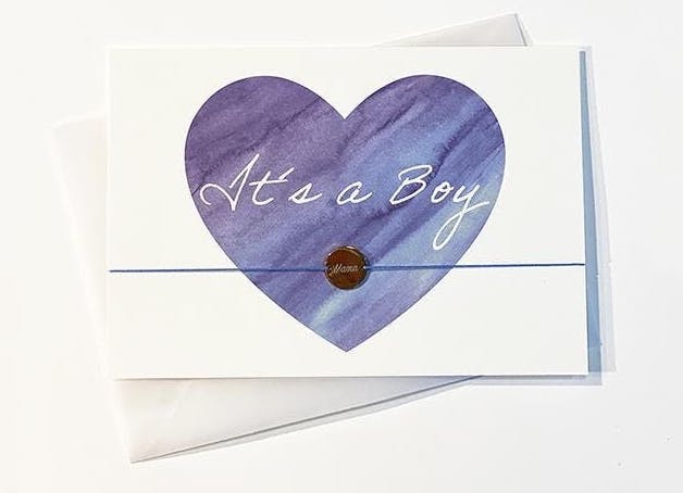 By Vivi Schmuck Postkarte - It´s a Boy
