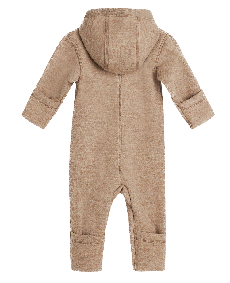 Hust & Claire Maddy WollWalkanzug mit Reißverschluss & Kapuze in Biscuit Beige Hust & Claire Maddy WollWalkanzug mit Reißverschluss & Kapuze in Biscuit Beige