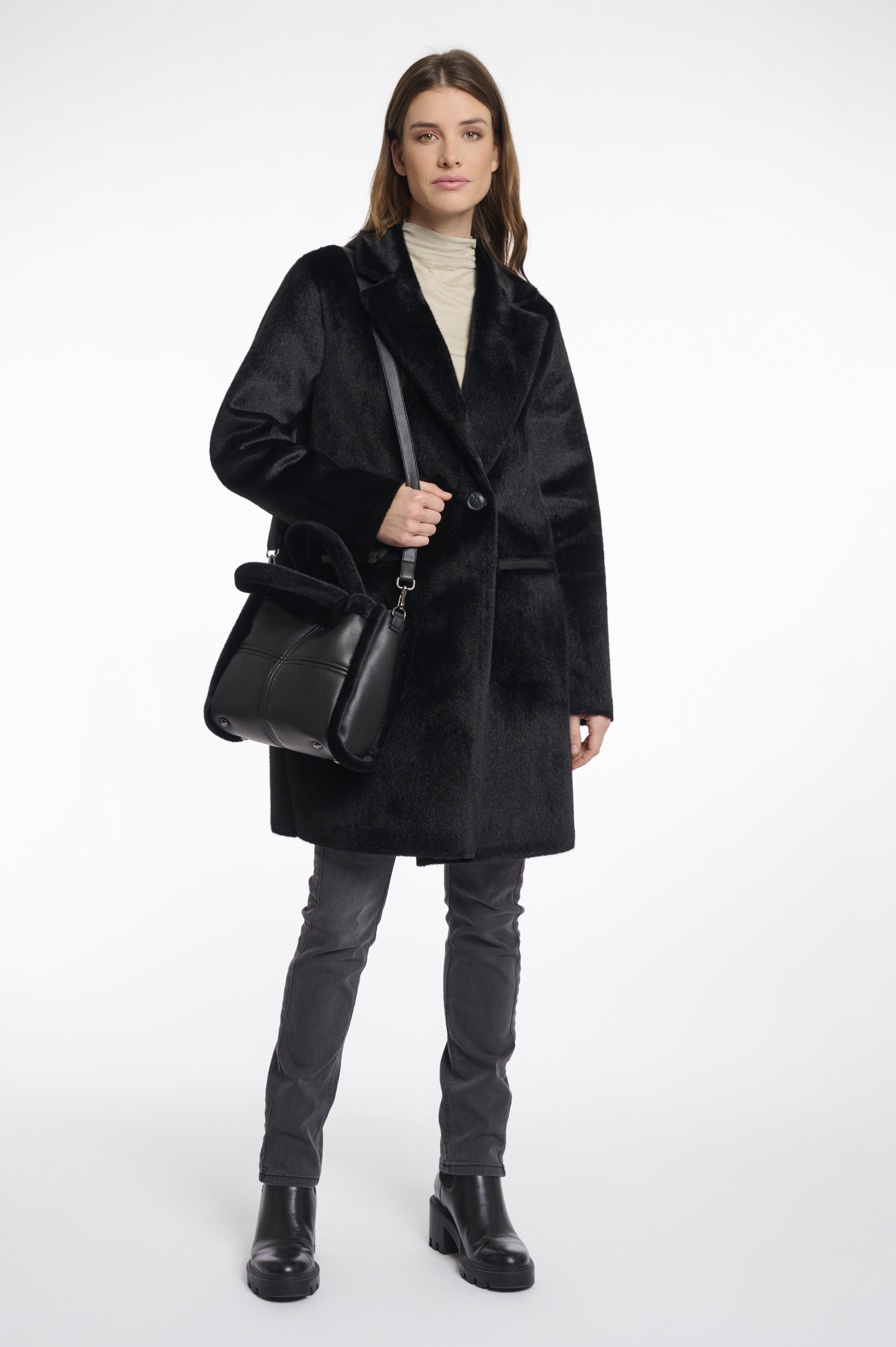 Rino & Pelle Jasha Small Shopper Handtasche - Black/Schwarz Rino & Pelle Jasha Small Shopper Handtasche - Black/Schwarz