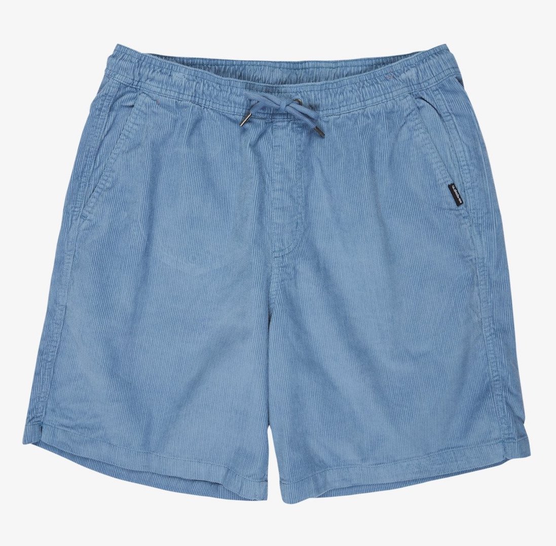 Quiksilver Taxer Cord - Kordshorts für Männer in Coronet Blue - Rauchblau 