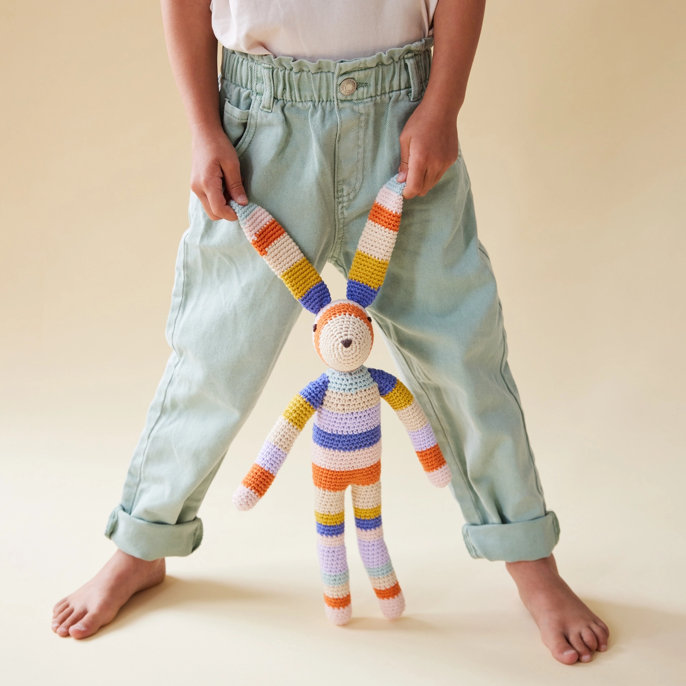 Global Affairs Kuscheltier Hase - pastellfarben Global Affairs Kuscheltier Hase - pastellfarben
