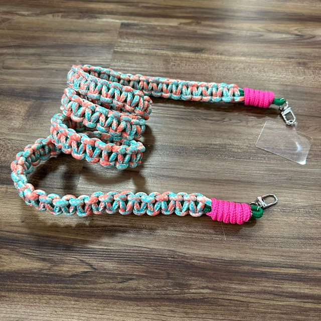 2834a9ac-f708-429a-a526-9e01031c3d09 BFF Geflochtene Schulterriemen / Gurt für Taschen und Handys - Türkis Coral Pop
