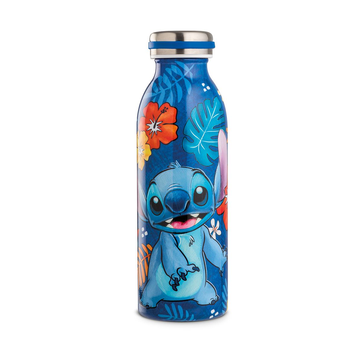 Lilo & Stich Edelstahl Thermos Flasche 500 ml - Stich in Blau 