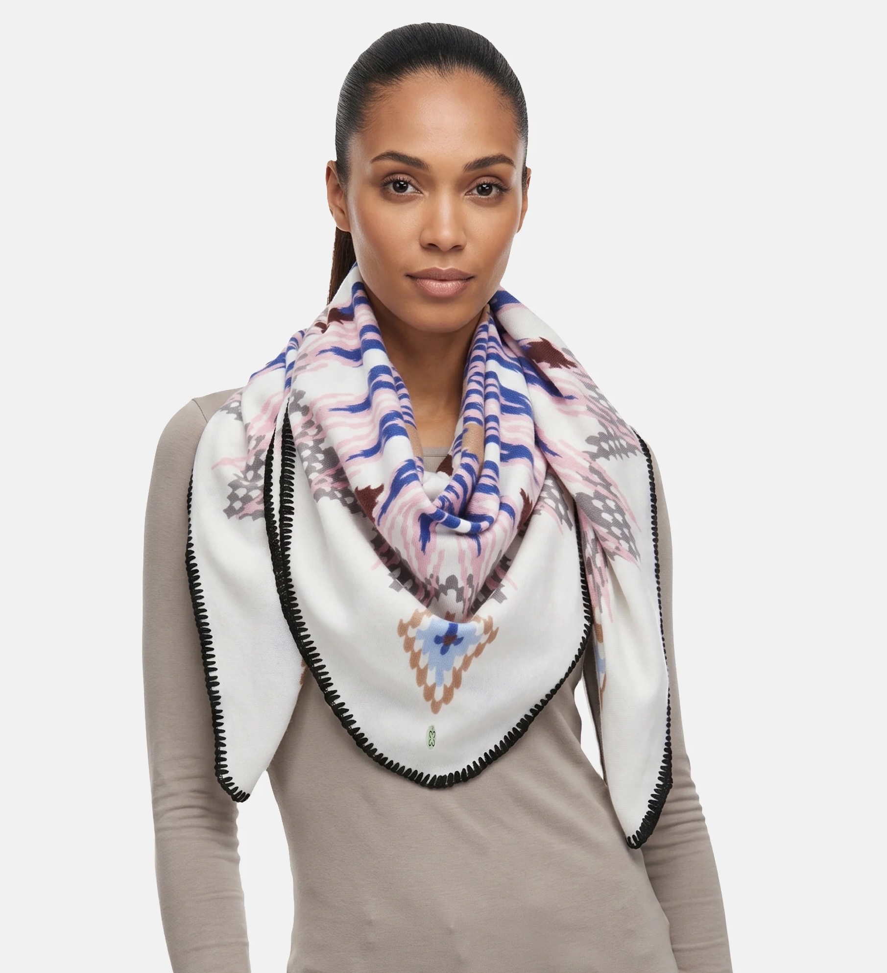 Codello Super Weiches Warmes Tuch mit Nordic Ethno-Muster 