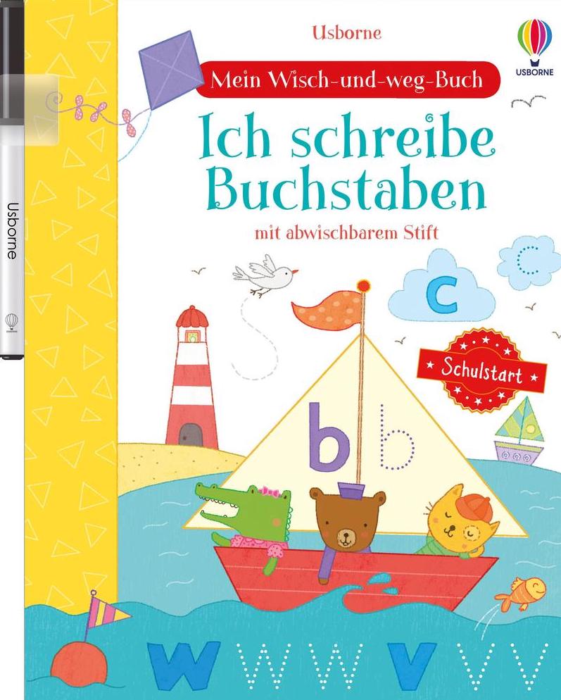 Usborne Mein Wisch und weg Buch - Ich schreibe Buchstaben