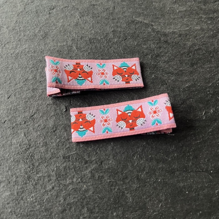 Wowzers Designer Clips - Fuchs Rosa - 1 Paar 