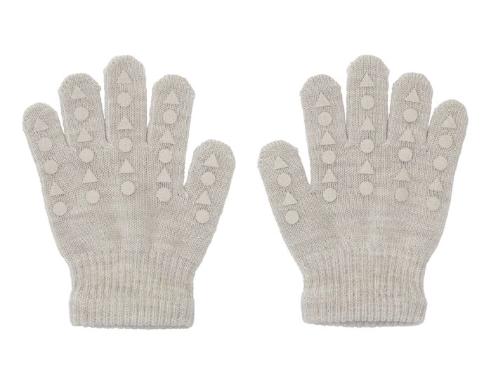 GoBabyGo Grip Wolle Grip Finger Handschuhe in Sand Beige