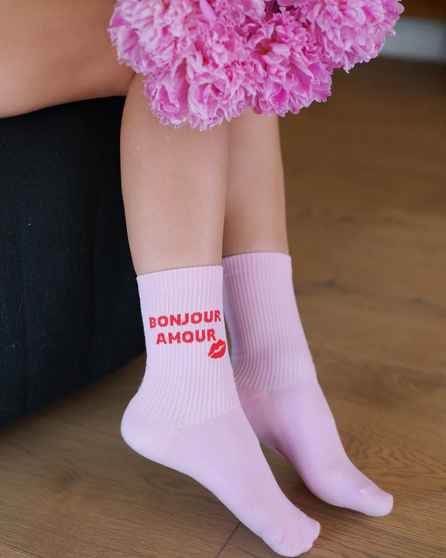 My Day My Dream Socken in Pink - Bonjour Amour My Day My Dream Socken in Pink - Bonjour Amour