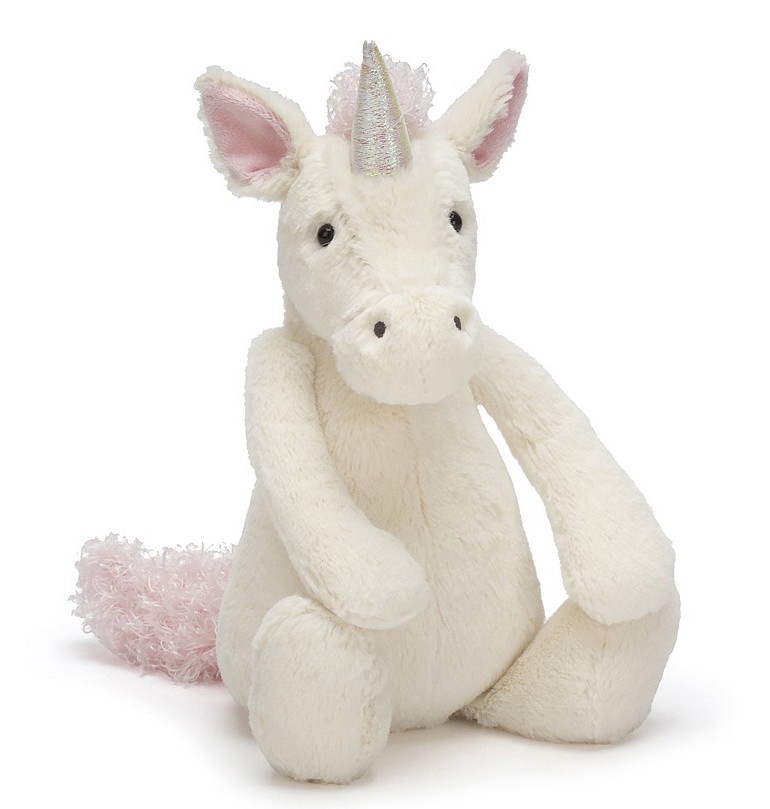 BAS3UUS Jellycat Bashful Unicorn Medium - Einhorn