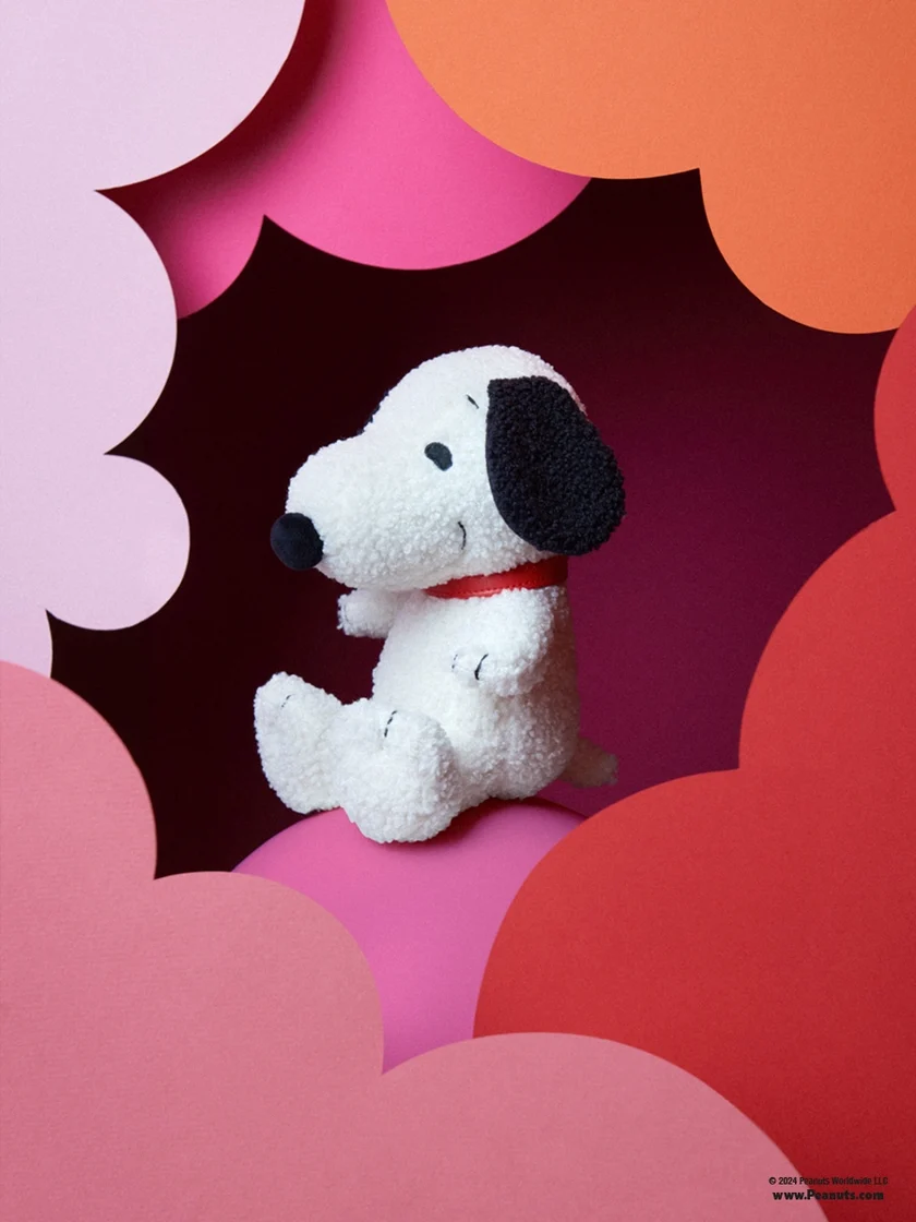 Bon Ton Toys Snoopy Tiny Teddy Frottee Eco Cream 20 cm - 8 inch Bon Ton Toys Snoopy Tiny Teddy Frottee Eco Cream 20 cm - 8 inch