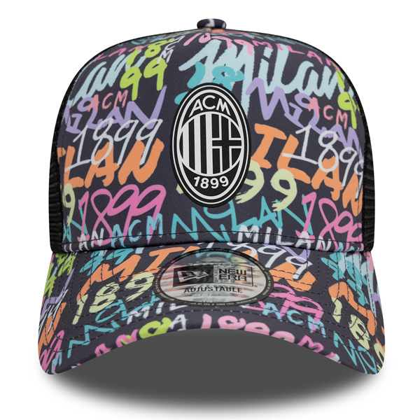 New Era Cap 9FORTY AF Trucker Grafiti AC Milan Black - SALE New Era Cap 9FORTY AF Trucker Grafiti AC Milan Black - SALE