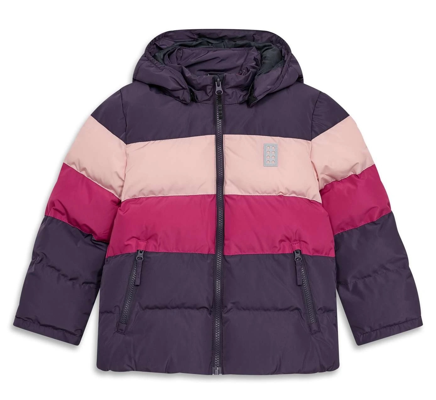 LEGO® Winterjacke/Skijacke – LWJESTED 709 mit Streifen - Dunkellila