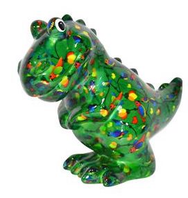 Pomme pidou Spardose Dino Tito in Grün