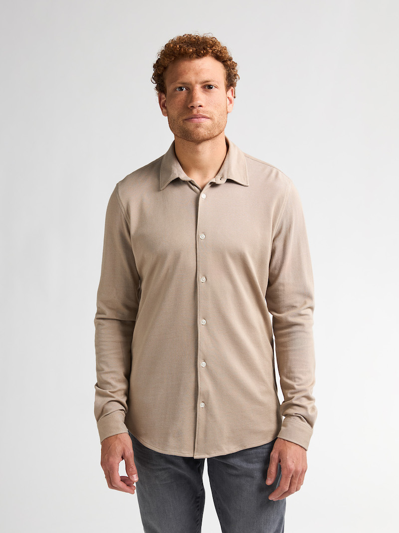 Petrol Industries Herren Hemd in Beige Petrol Industries Herren Hemd in Beige