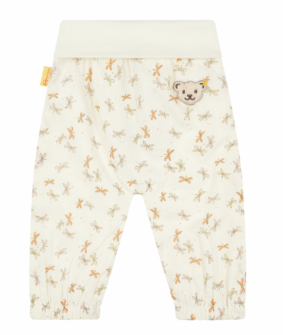 Steiff Baby Mädchen Hose in Creme mit Libellen
