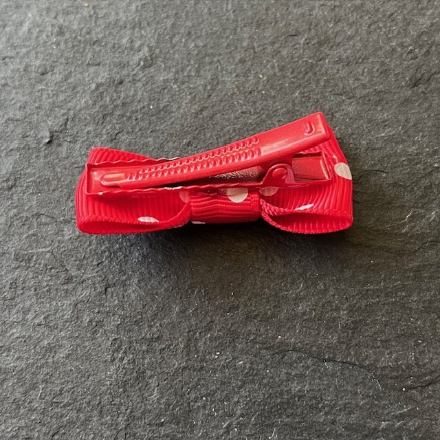 Wowzers Polka Dots Schleifen Clip - Rot Gepunktet- 1 Stück Wowzers Polka Dots Schleifen Clip - Rot Gepunktet- 1 Stück