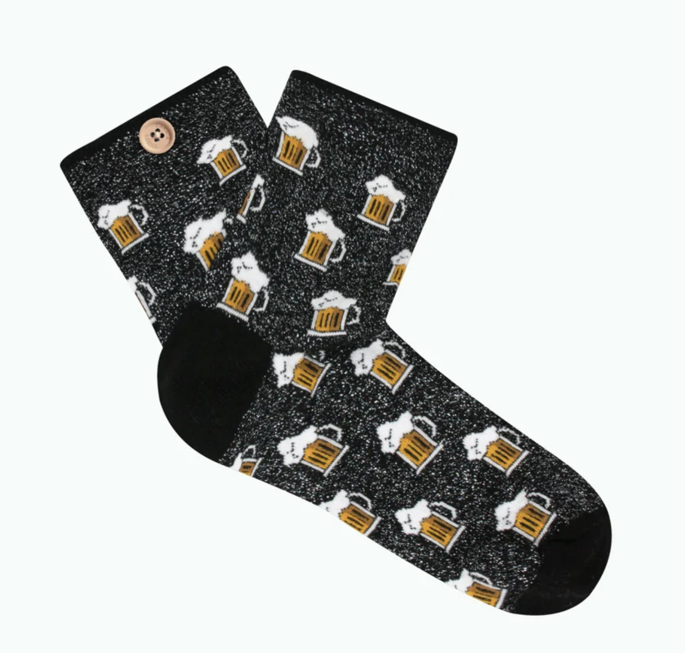 Bildschirm-foto-2023-09-21-um-11-43-36 Cabaia Damen Socken AGATHA & HUGO in Schwarz mit Lurex - Biere