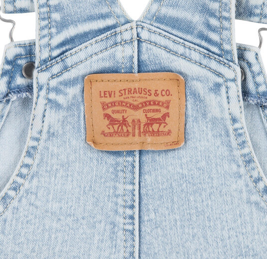 Levis Baby Jeans Latzhose - Helles Denim