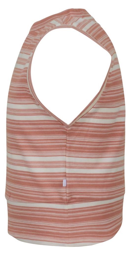 Someone JITSKE Top in Weiß/Rose gestreift