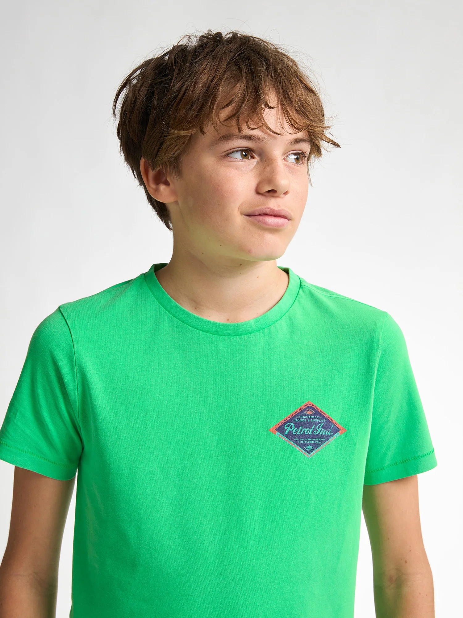 Petrol Industries Jungs kurzarm T-Shirt Snook in Andean Toucan Hellgrün