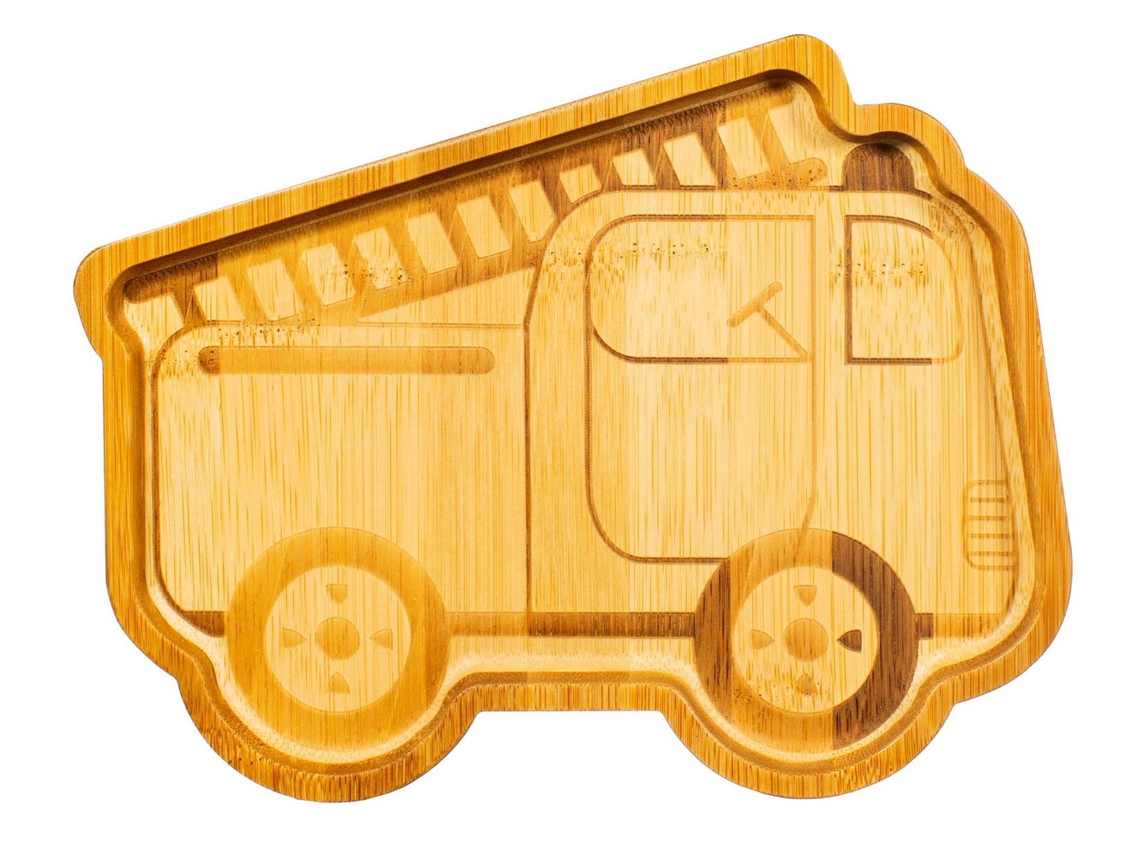 Sass & Belle Bambusteller Feuerwehr Auto