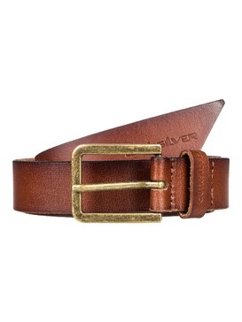 Quiksilver Leder Gürtel Slimkowski in braun