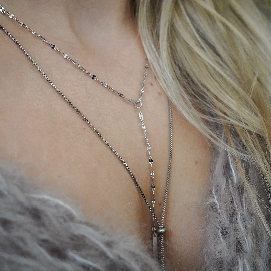 inrosa-Kora-Rose inrosa Kette Modell ‘Kora’ in Sterling Siilber