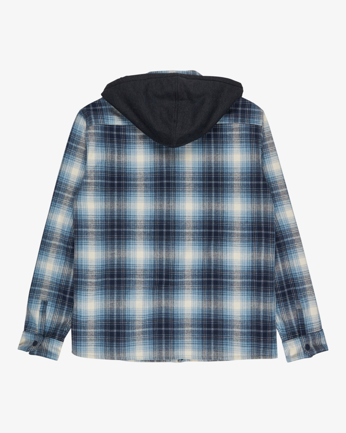 Billabong Furnace Bonded Flannel in Blau - Fleecehemd mit Kapuze für Männer