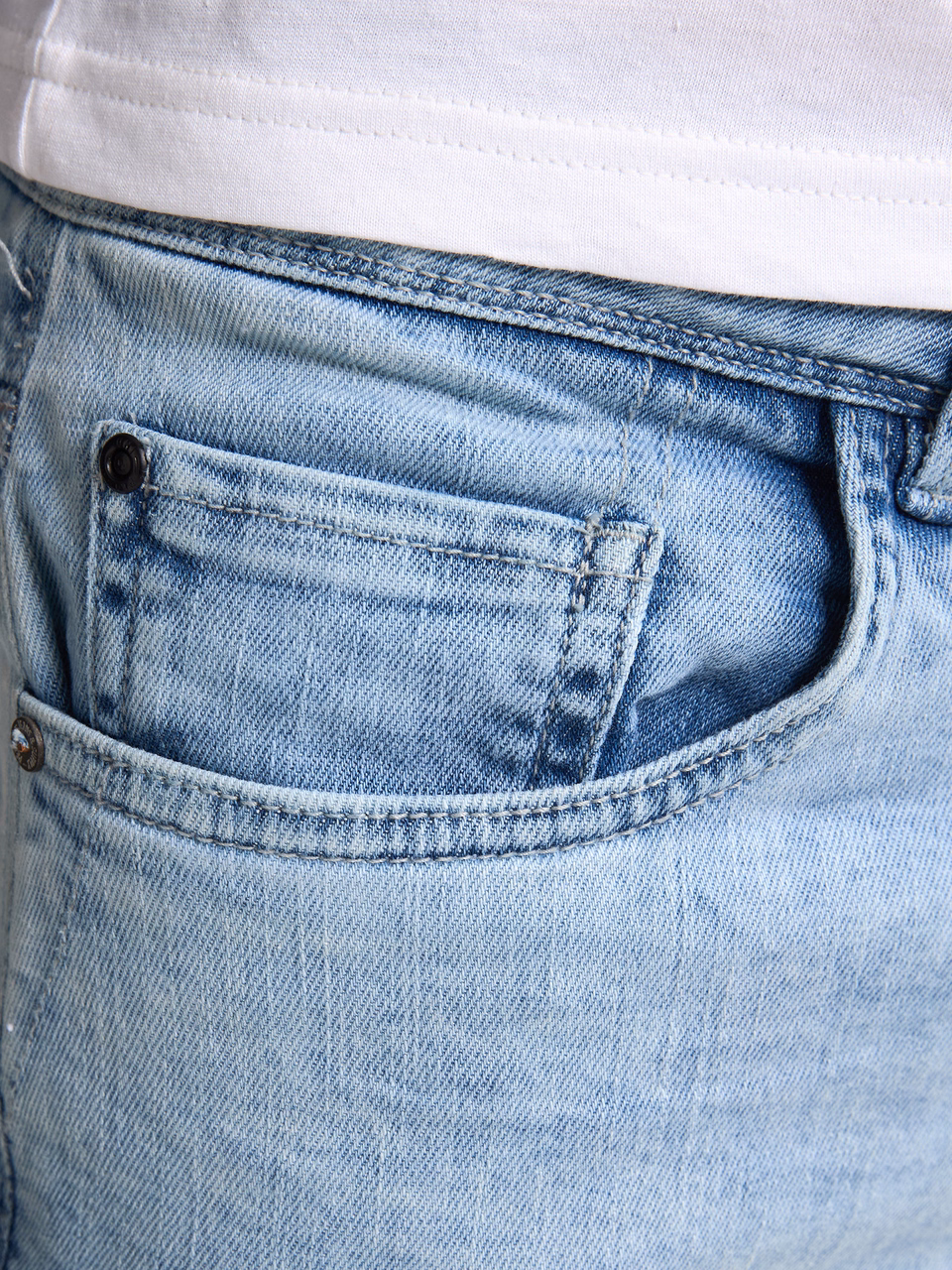 Petrol Industries Herren Jeans Short in Light stone Hellblau 