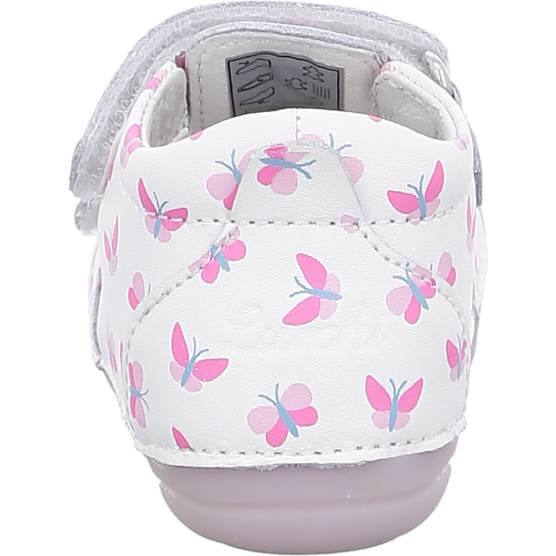 048332-2 Lurchi Leder Lauflernschuhe FLOTTY mit Klett - Schmetterlinge