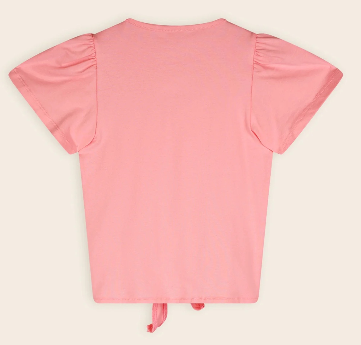 NONO Kurzarm T-Shirt in Coral mit Gold Pailletten - SALE