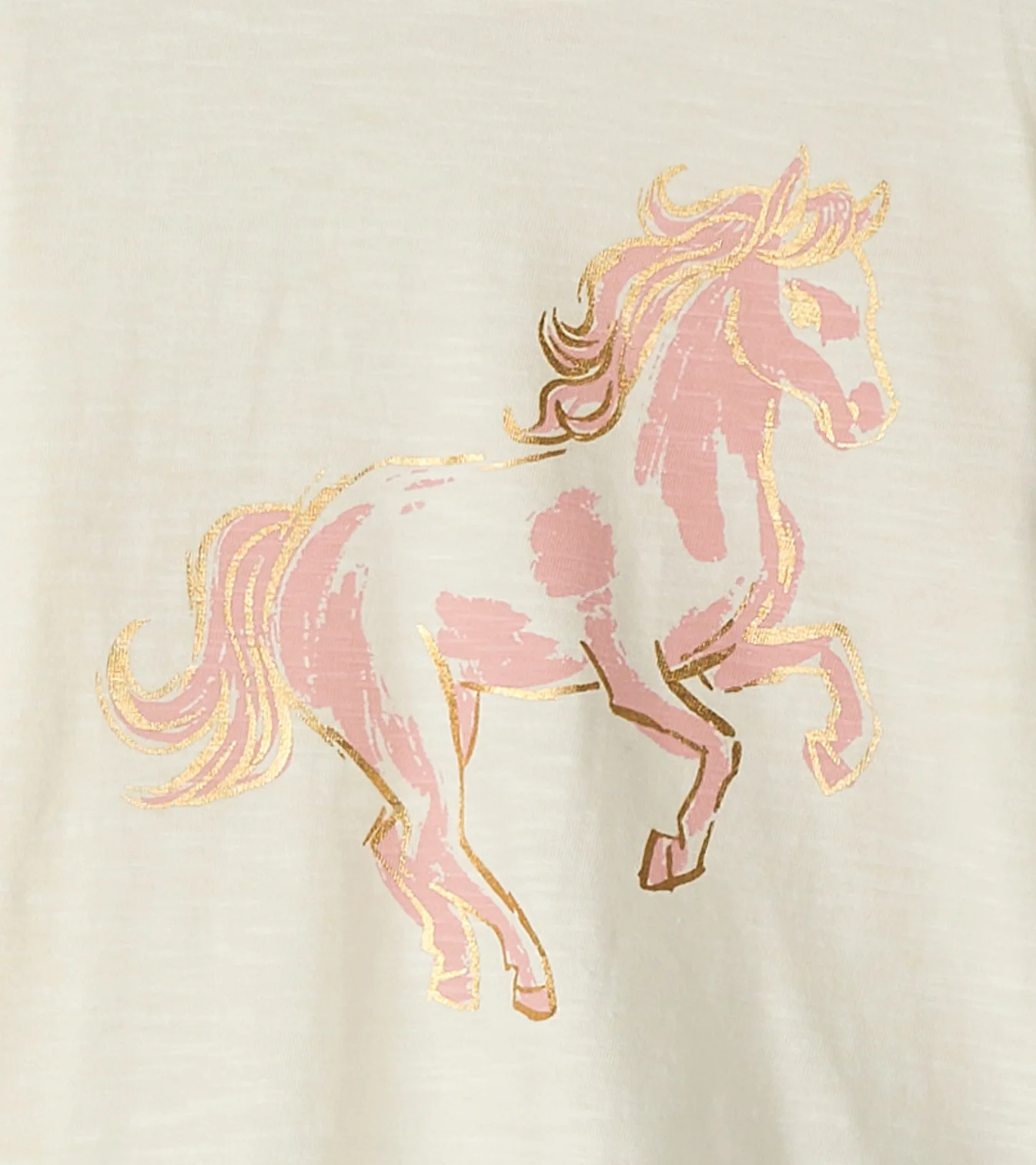 Hatley Langarm Shirt in Creme - Rosa Prize Pony - SALE