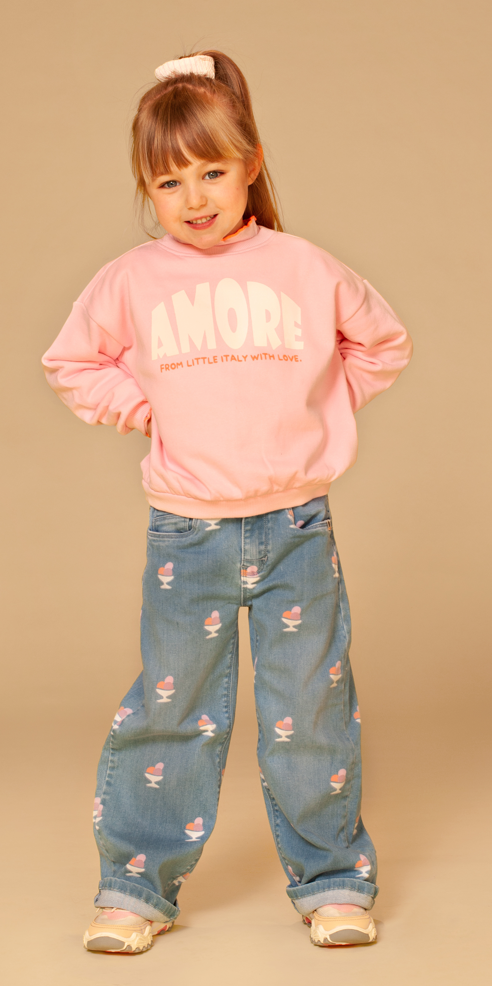 Babyface Stains & Stories Mädchen Jog Jeans in Mid Blau Denim mit Eis - SALE Babyface Stains & Stories Mädchen Jog Jeans in Mid Blau Denim mit Eis - SALE