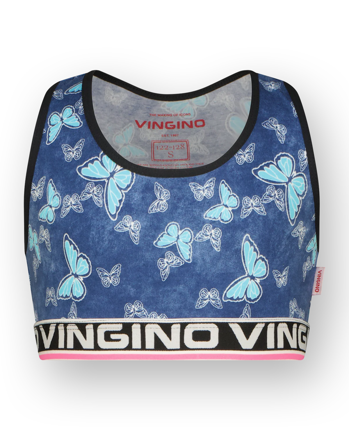 Vingino Bustier und Hipster Unterwäsche BUTTERFLY RACER 3pack - Neon Pink Pink/Schmetterling