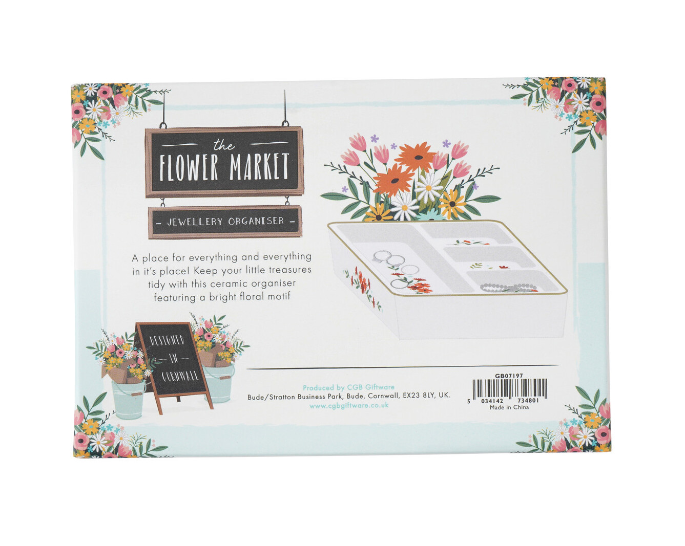 CGB Giftware Schmucktellerchen The Flower Market