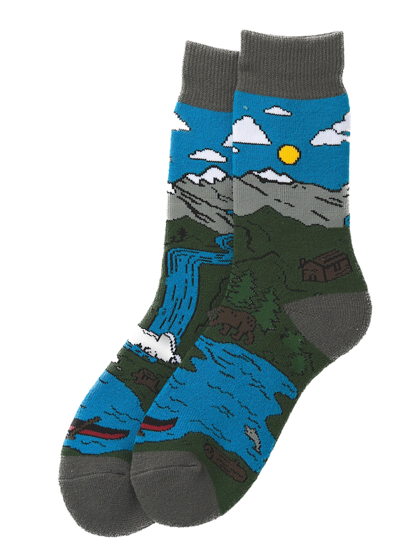 Little Blue House Cozy Socks Warme Herrensocken - Waterfall - Wasserfall Little Blue House Cozy Socks Warme Herrensocken - Waterfall - Wasserfall