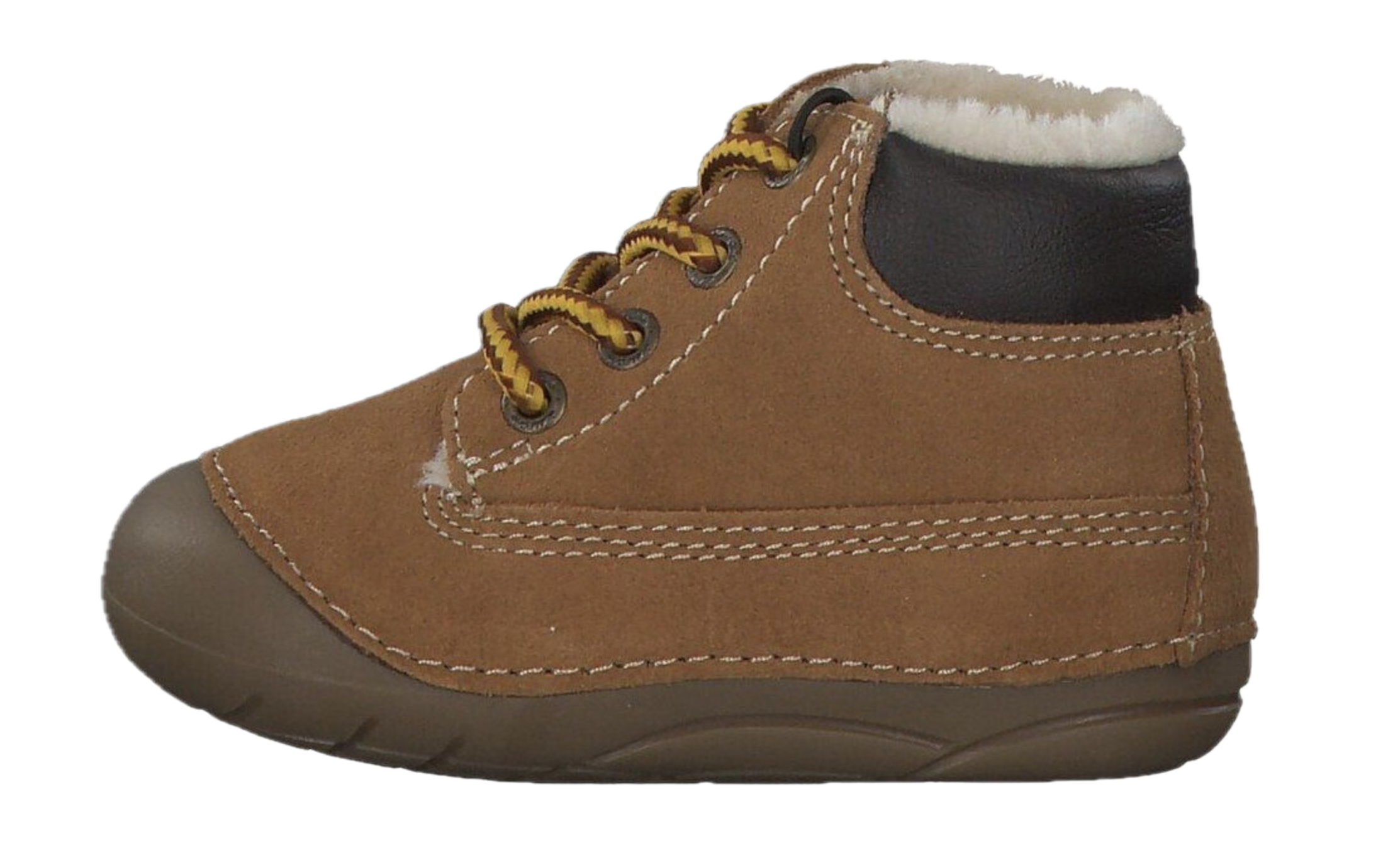 Lurchi Leder Lauflernschuhe gefüttert FERDI zum Binden - Tan/Braun
