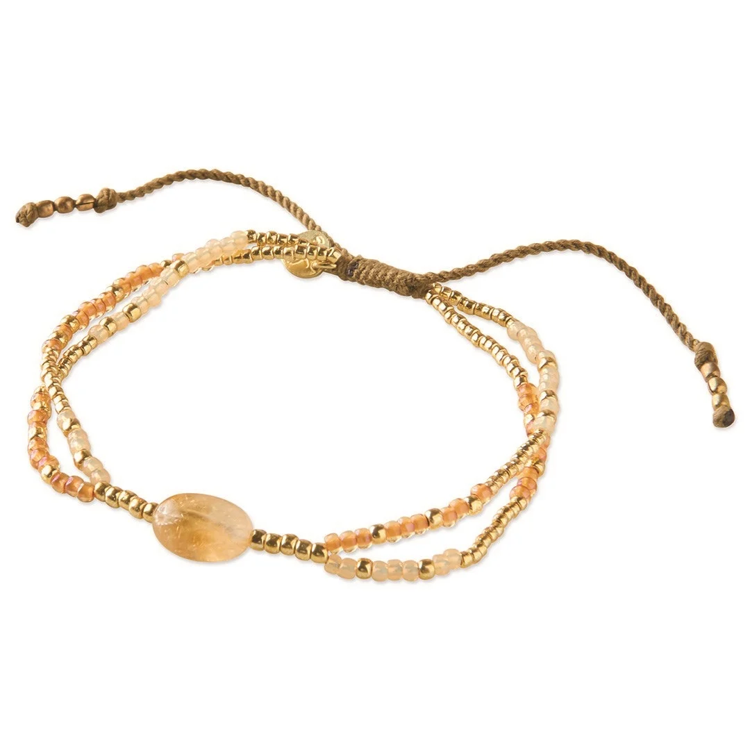 A Beautiful Story Shining Citrin Karneol Armband 