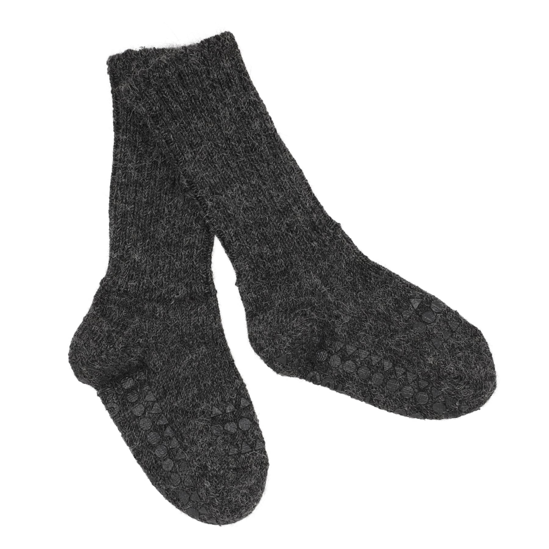 GoBabyGo Grip Non-Slip Stoppersocken - Alpaca in Dunkelgrau