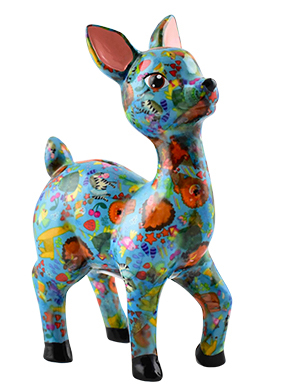 POMME-PIDOU-SPARDOSE-Bambi-Lilou-Blau Pomme pidou Spardose Bambi Lilou - Medium in Blau