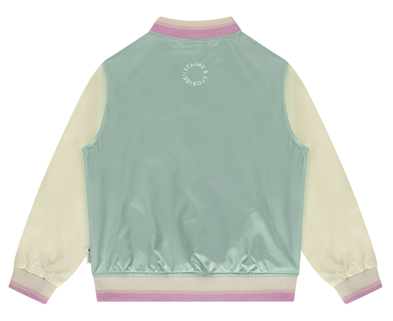 Babyface Stains & Stories Mädchen College Jacke in Mint & Flieder 