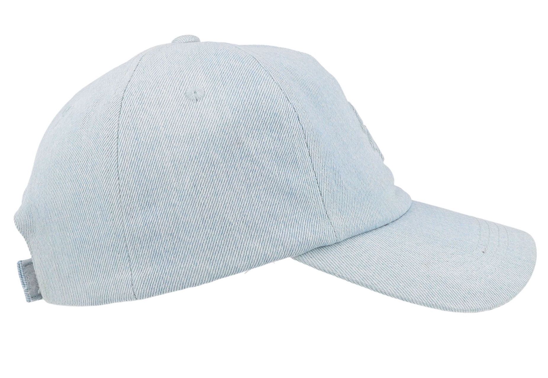 Maximo Cap Hellblaues Denim mit Klettverschluß & Blume Prägung