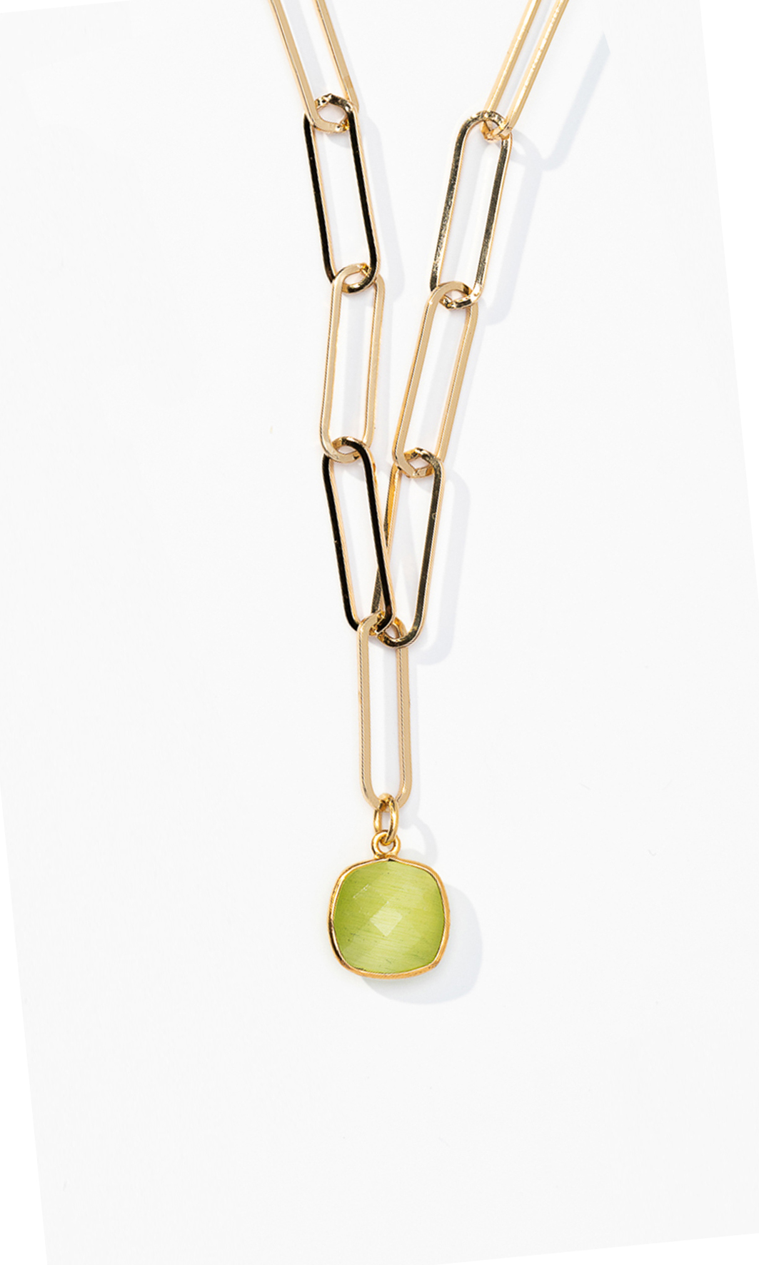 F181S-kiwi Lumisha Pati Kette in Green Apple Grün